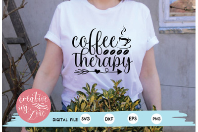 coffee therapy svg