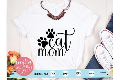 cat mom svg