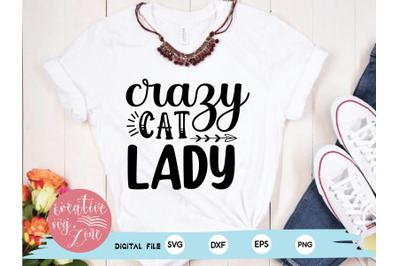 crazy cat lady svg