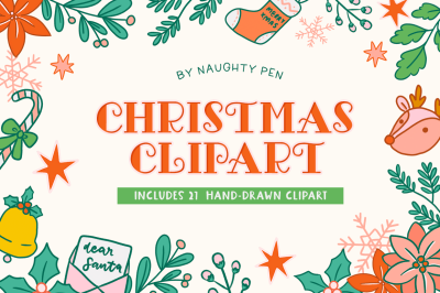 Christmas Clipart Holiday Illustrations
