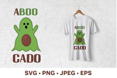 Aboocado Funny Halloween quote. A boo cado