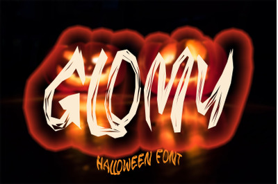 GLOMY - Halloween Horror Font