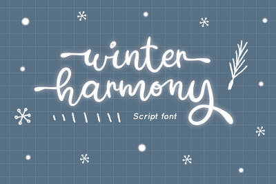 Winter Harmony - Script Font