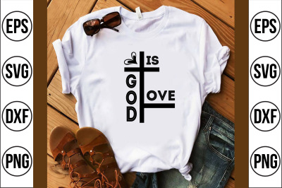 god is love svg cut file