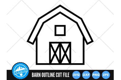 Barn SVG | Barn Outline SVG | Farm Cut File | Farm Barn SVG