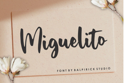 Miguelito Modern Handwritten Font