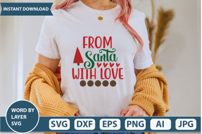 FROM SANTA WITH LOVE SVG