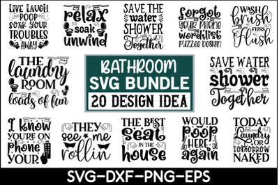 Bathroom SVG Bundle