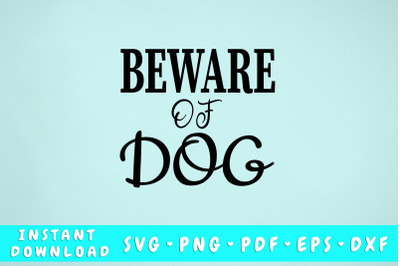 Beware of dog SVG