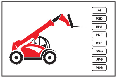 Tele handler vehicle design illustration