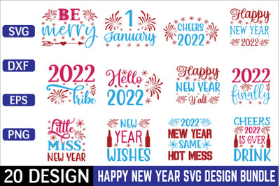 Happy New year SVG Bundle