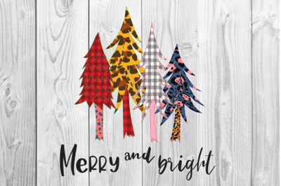 Merry and Bright Christmas Sublimation