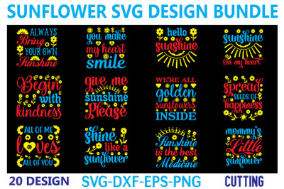 Sunflower SVG Bundle