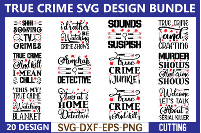 true crime svg bundle