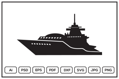 Warship design illustration