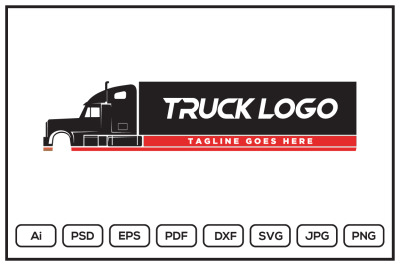 Truck logo design illustration