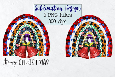 Sublimation Christmas, Rainbow PNG