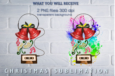 Christmas sublimation design, Jingle Bells