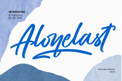 Alonelast Signature Script Font