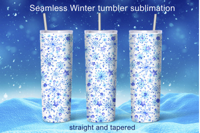 Winter tumbler sublimation 20oz Tumbler Design PNG Snow Wrap