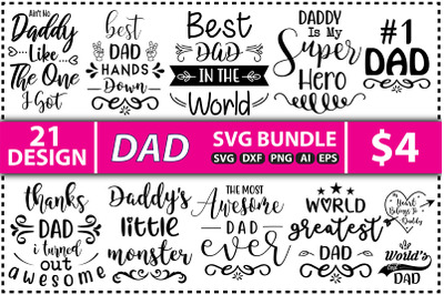 Dad SVG Design Bundle