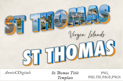 St. Thomas Photo Title and Template