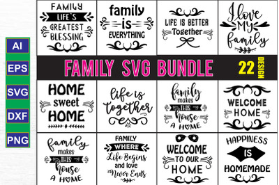 Family SVG Design Bundle