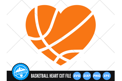 Basketball Heart SVG | Basketball Cut File | Basketball Love SVG