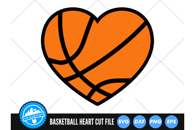 Basketball Heart SVG | Basketball Cut File | Basketball Love SVG