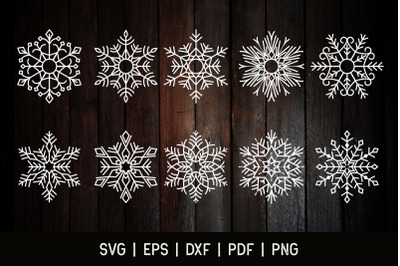 Snowflakes Svg Cut File