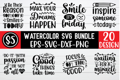 watercolor Svg Bundle