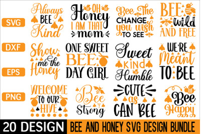 Bee and honey svg bundle