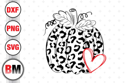 Hand Drawn Pumpkin Leopard SVG&2C; PNG&2C; DXF Files