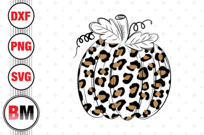 Hand Drawn Pumpkin Leopard SVG&2C; PNG&2C; DXF Files