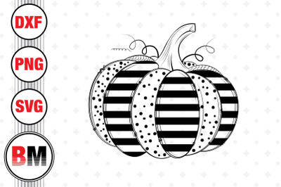 Hand Drawn Pumpkin SVG&2C; PNG&2C; DXF Files