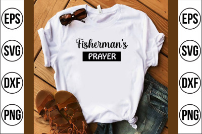 Fisherman&amp;&23;039;s Prayer svg cut file