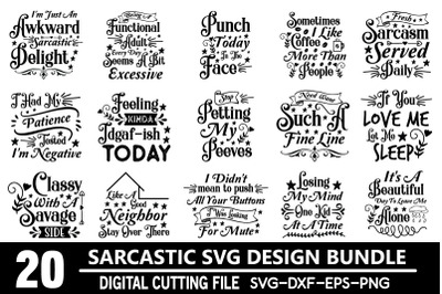 Sarcastic Svg Bundle