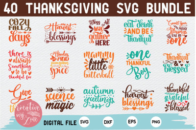 Thanksgiving Svg Bundle