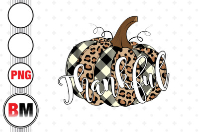 Thankful Pumpkin Leopard PNG Files