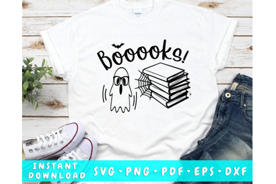 Booooks SVG, Halloween Reading SVG, Teacher Halloween SVG