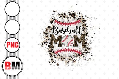 Baseball Mom Distressed Leopard PNG Files