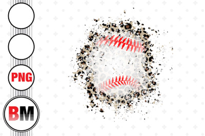 Baseball Lace Distressed Leopard PNG Files