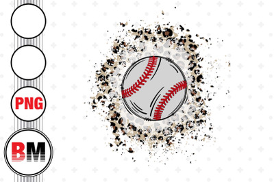 Baseball Distressed Leopard PNG Files