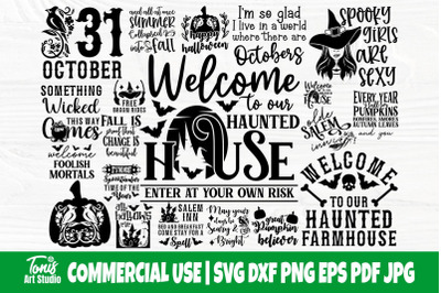 Farmhouse Halloween SVG Bundle&2C; Svg Cut Files