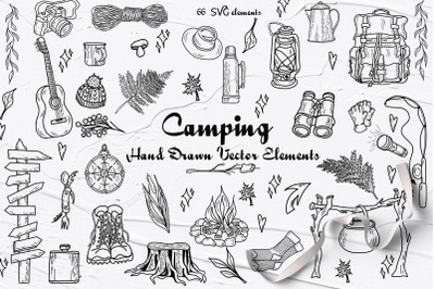Camping Elements SVG