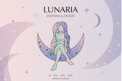 Lunaria woman &amp; moon collection