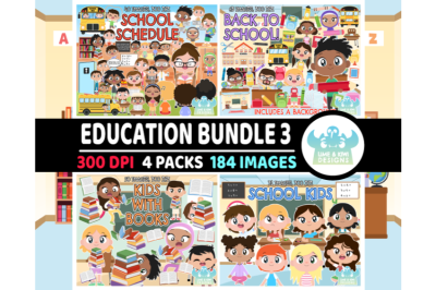 Education Clipart Bundle 3 - Lime and Kiwi Designs