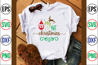 My 1st Christmas svg cut file