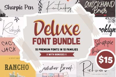 The Deluxe Font Bundle