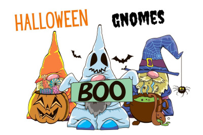 Halloween Gnomes Clipart